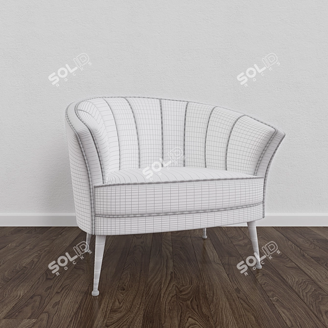 Elegant Maya Armchair by BRABBU 3D model image 3