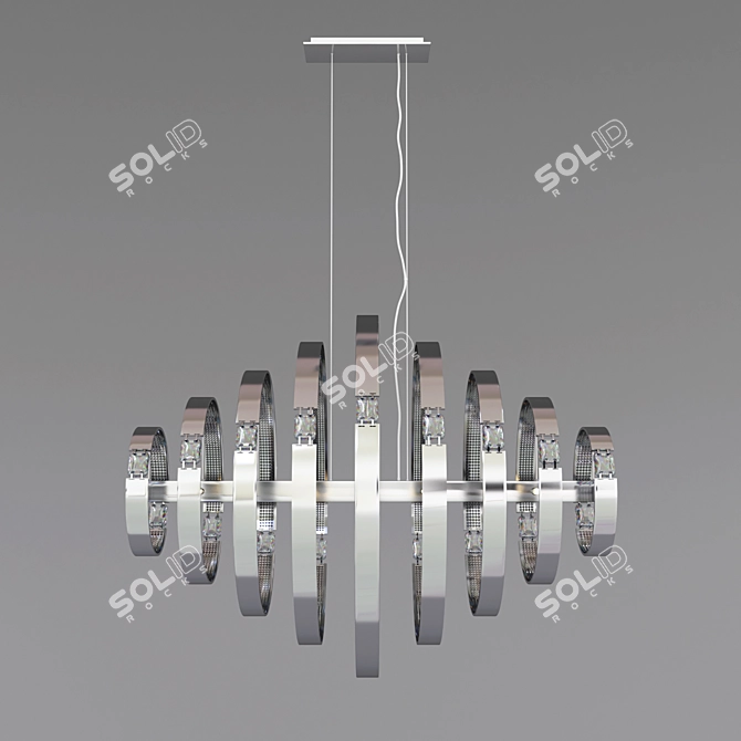 Luxury Ancona Chandelier 3D model image 1