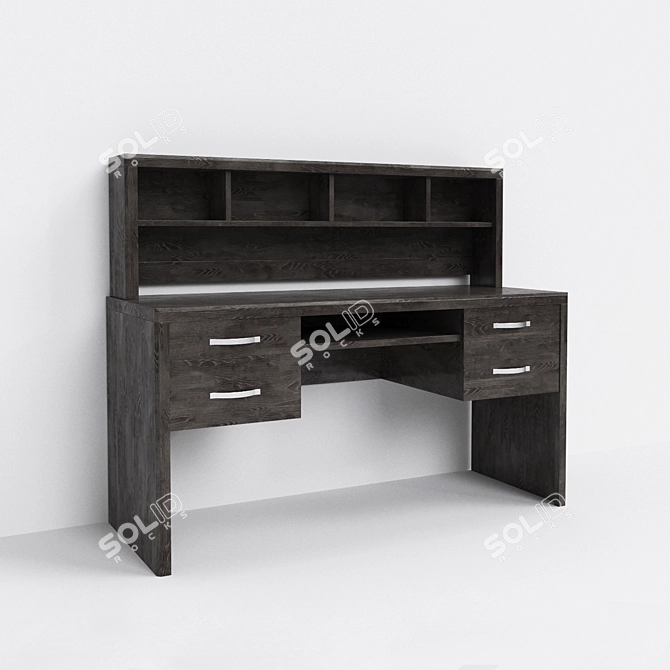 Kids Bed and Desk 3D model image 2