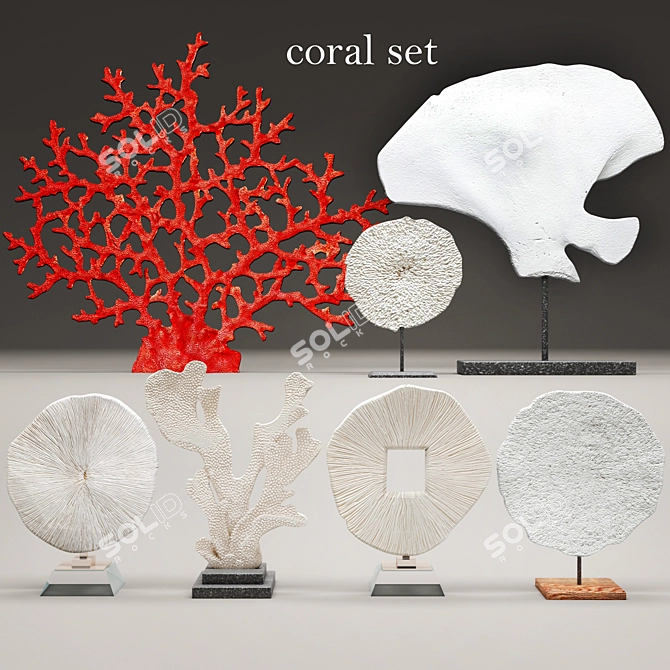 Oceanic Coral Set 3D model image 1