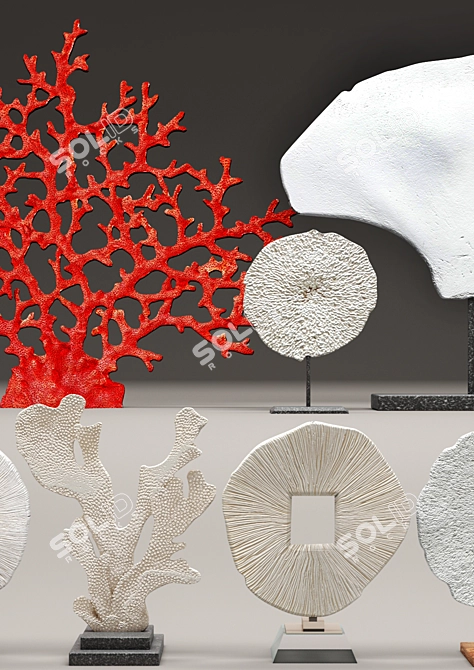 Oceanic Coral Set 3D model image 2