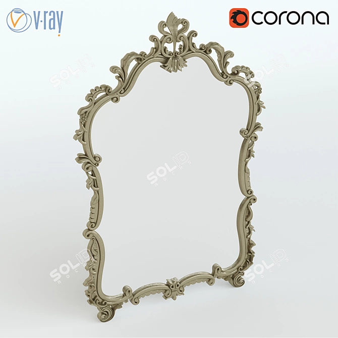 Silik Mirror: Classic Elegance 3D model image 1