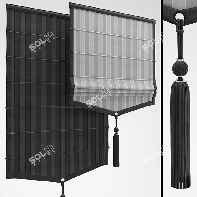 Roman Shade Duo Stage 3D model image 1