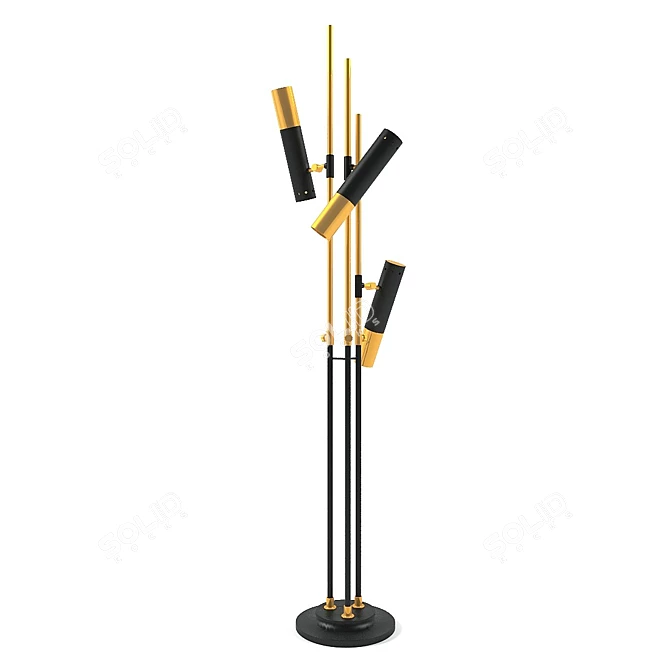 Modern Styled Floor Lamp 3D model image 1