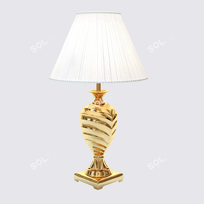 Elegant Regency Table Lamp 3D model image 1