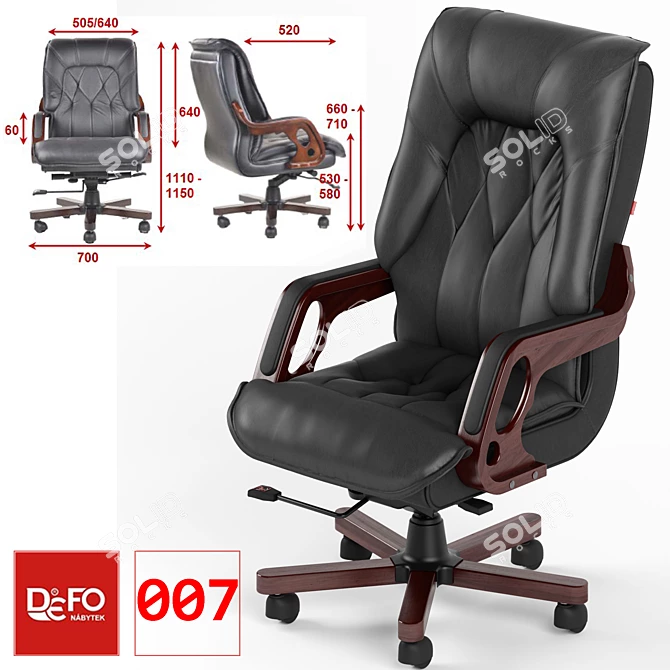 007 Executive Seating: Best for Leaders 3D model image 1