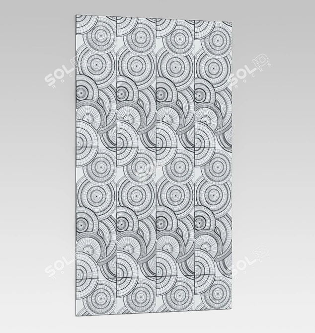 Art Deco Wall Panels 3D model image 2