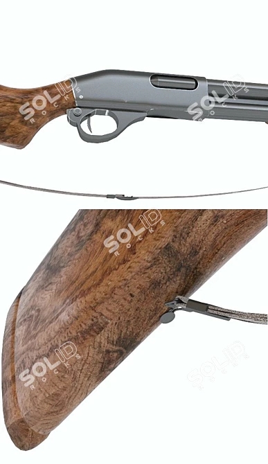 Tactical M870 Shotgun: Unrivaled Power 3D model image 2