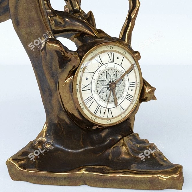 Majestic Eagle Timepiece 3D model image 2