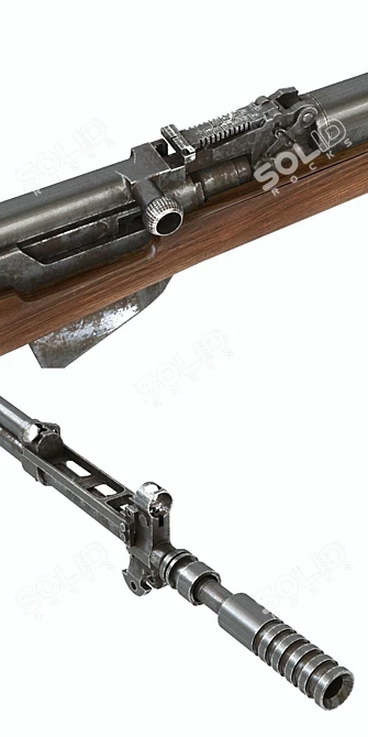 Precision Semi-Automatic Carbine 3D model image 2