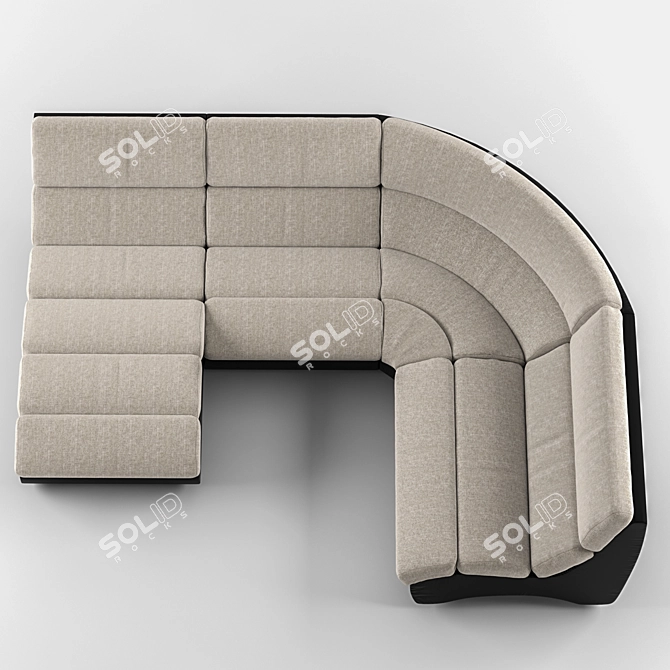 Title: Versatile and Stylish Modular Sofa 3D model image 2