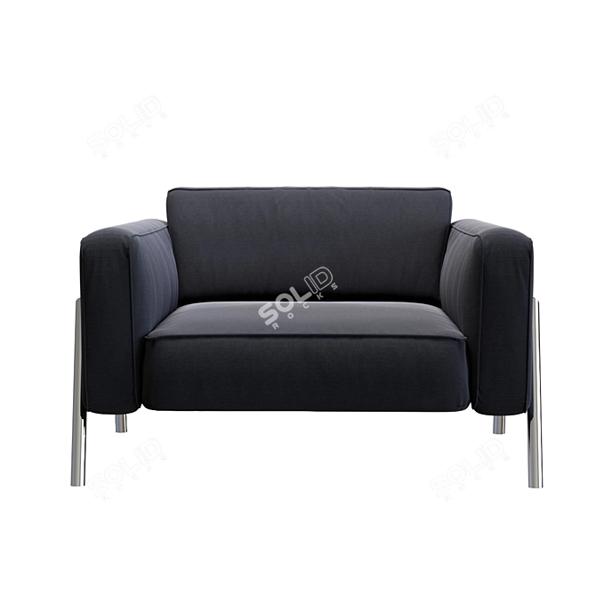 Elegant BoConcept Carlton Sofa 3D model image 2