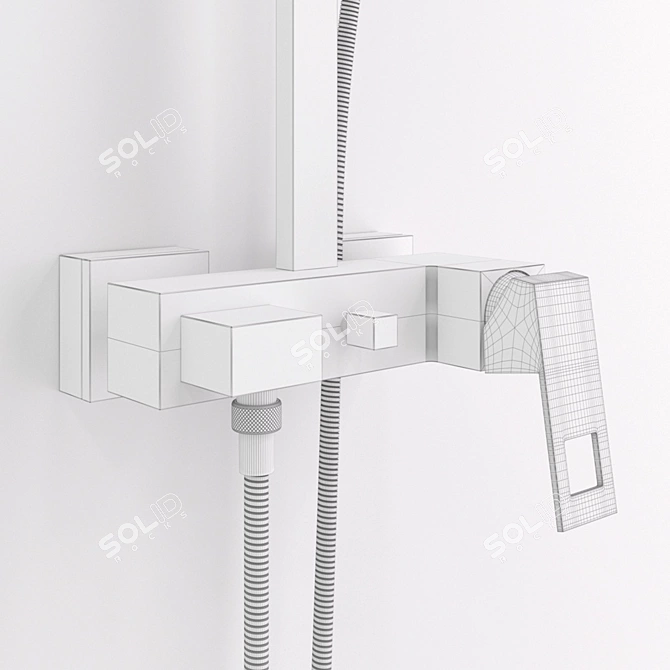 Ultimate Shower Experience: Grohe Cube 230 3D model image 3