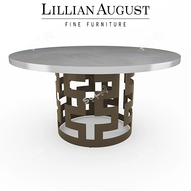 Ancient and Modern Mix: Belgrave Dining Table 3D model image 1