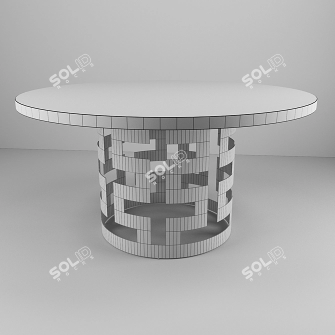 Ancient and Modern Mix: Belgrave Dining Table 3D model image 3