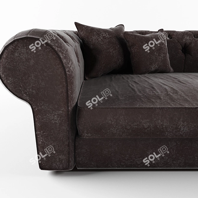 Italian Luxury: Magnum Asnaghi Sofa 3D model image 2