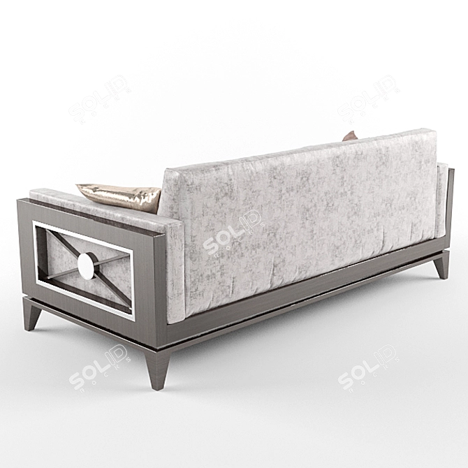 Elegant St. Tropez 3-Seater Sofa 3D model image 3