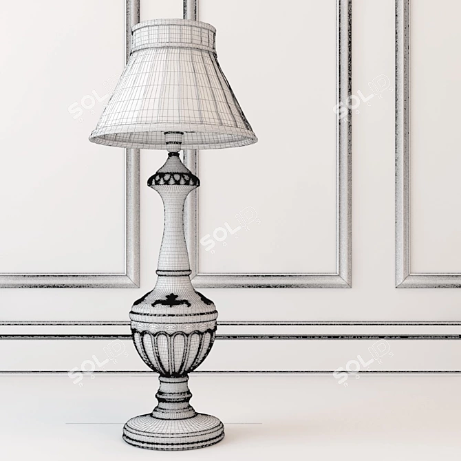 Elegant Inlavka Table Lamp 3D model image 3