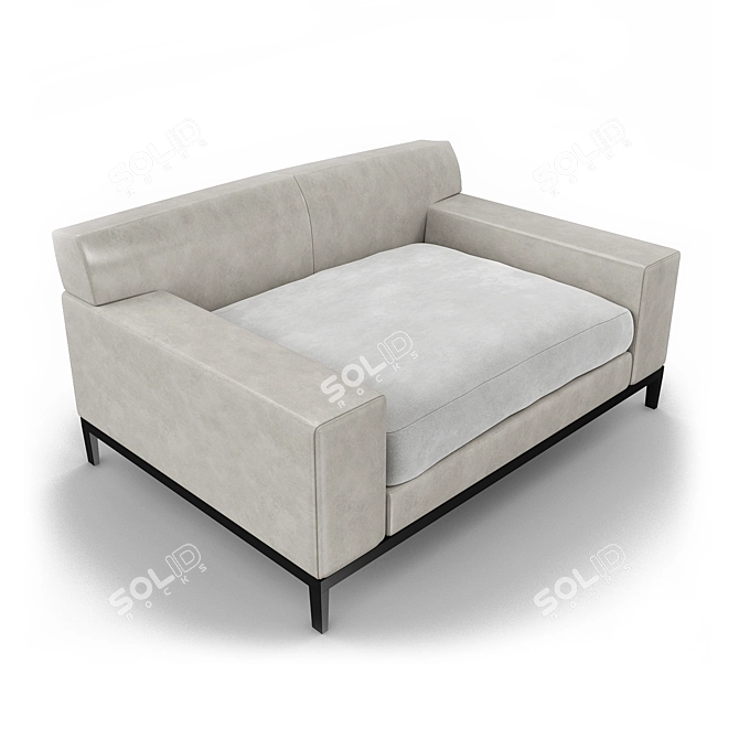 Sleek Christian Liaigre Armchair 3D model image 3