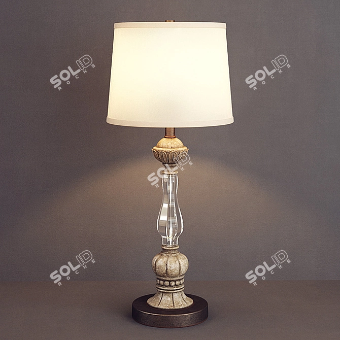 Elegant April Table Lamp 3D model image 1