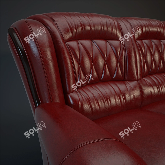 Elegant Diana Sofa by Tries 3D model image 2