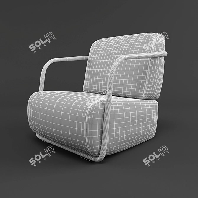 2001 Thonet Armchair by Christian Werner (2016) 3D model image 2