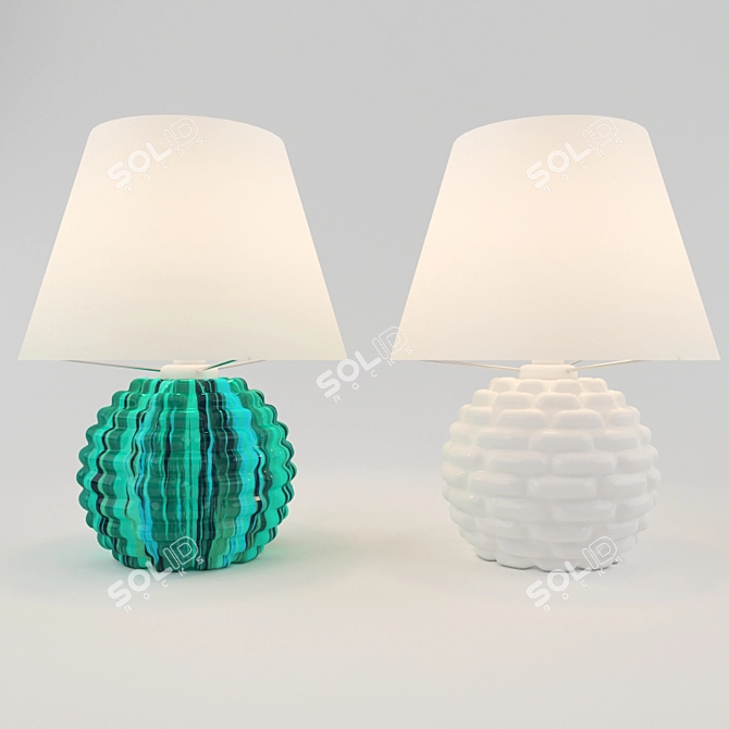 Elegant Vaughan Mimizan Ceramic Vase 3D model image 2