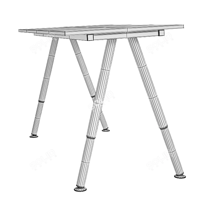 IKEA Thyge - Sleek and Spacious Desk 3D model image 2