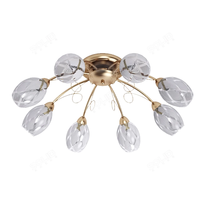 Elegant Grace Chandelier 3D model image 1