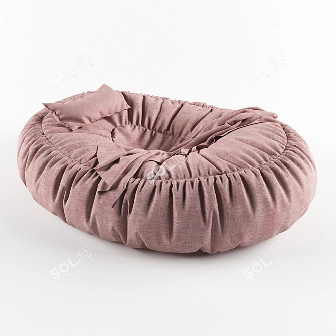 Cosy Floor Cushion 3D model image 1