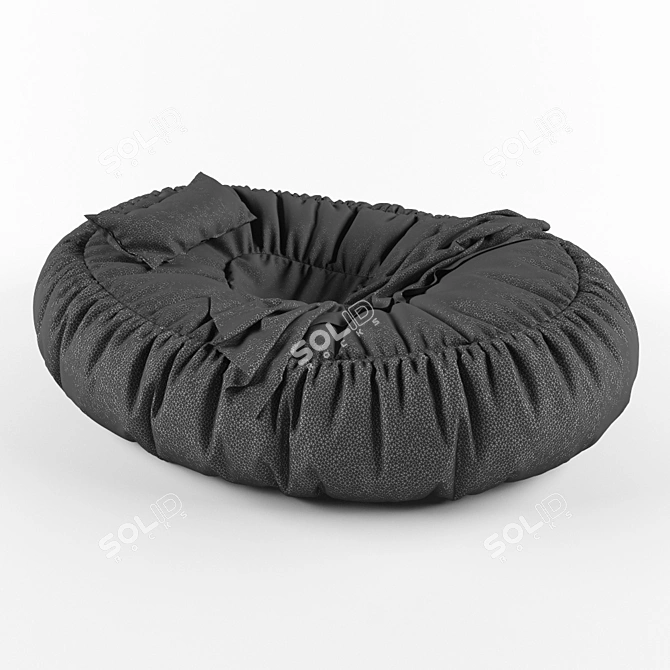 Cosy Floor Cushion 3D model image 3