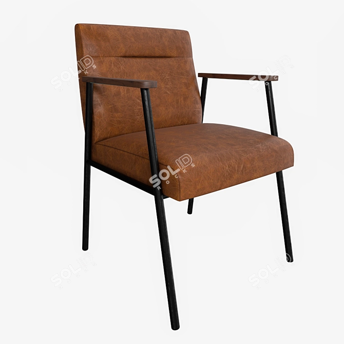 Fez Armchair: Elegant Comfort for Every Space 3D model image 1