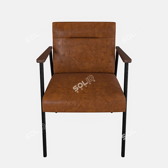 Fez Armchair: Elegant Comfort for Every Space 3D model image 2