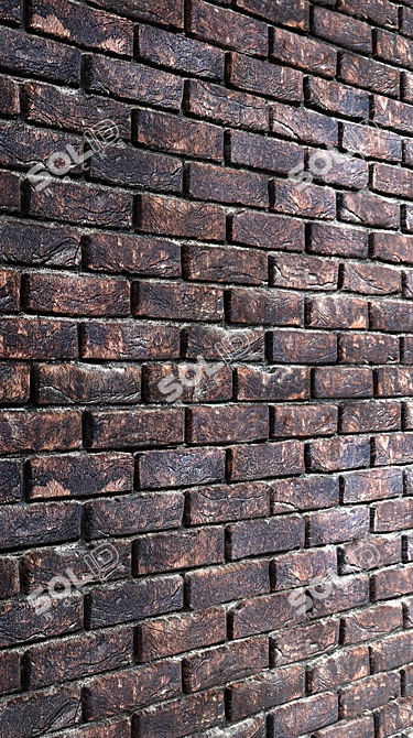 Versatile Brick Wall: Ideal for Tiling 3D model image 3