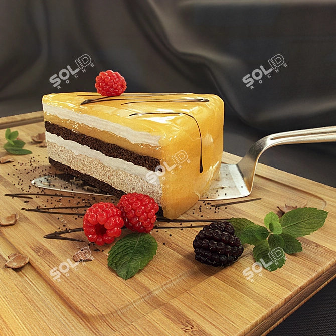 Delicious 2016 Max Cake 3D model image 2