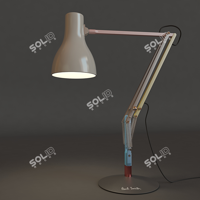 Paul Smith Anglepoise Lamp - Fashionable and Functional 3D model image 1