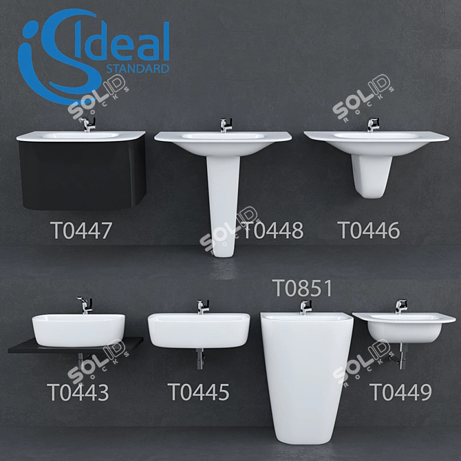 Ideal Standard DEA Sinks - Stylish and Functional 3D model image 1