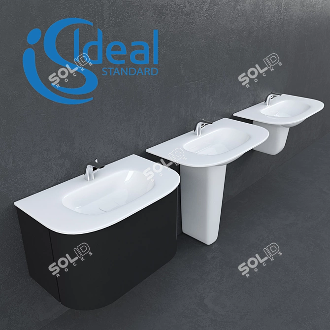 Ideal Standard DEA Sinks - Stylish and Functional 3D model image 2