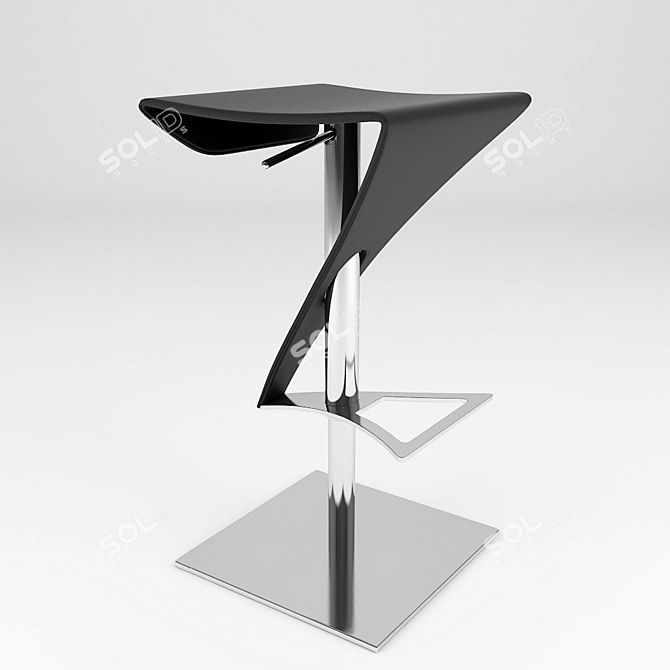 Elegant Bar Stool: Tonin Casa Real 3D model image 1