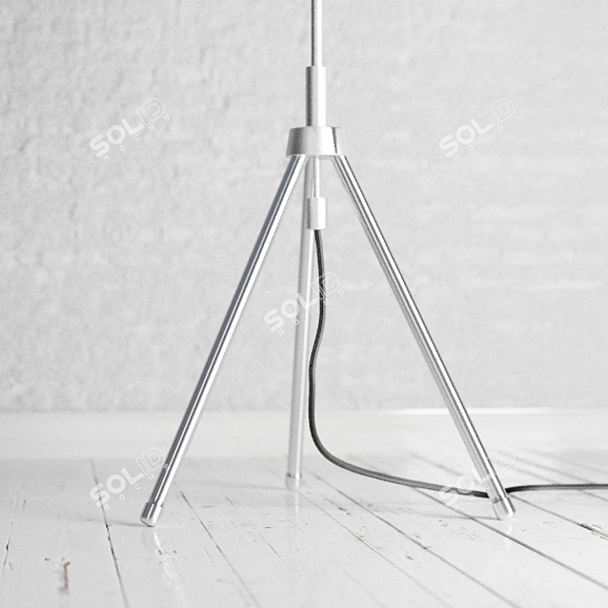 Industrial Metal Tripod Lamp - Manson du Monde 3D model image 3