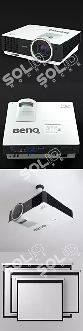 BenQ MW817ST Projector Bundle 3D model image 2