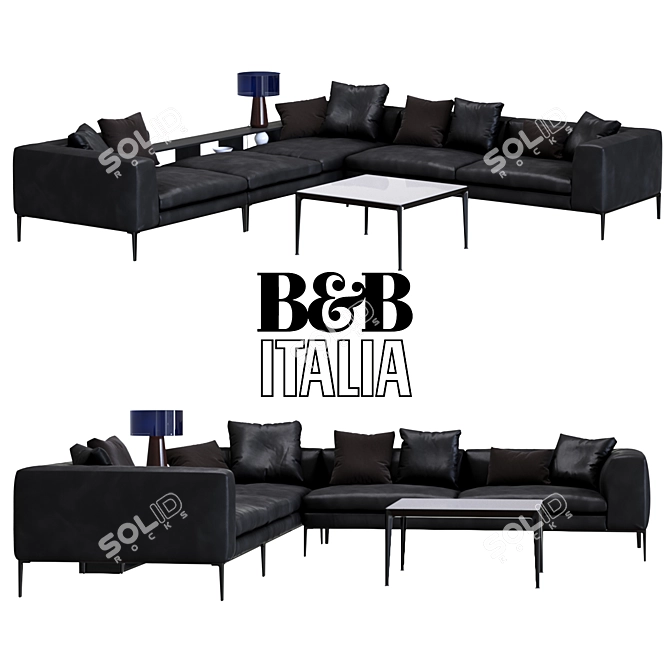 Luxurious BoConcept Carlton Sofa - Premium Design 3D model image 1