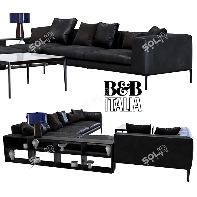 Luxurious BoConcept Carlton Sofa - Premium Design 3D model image 2