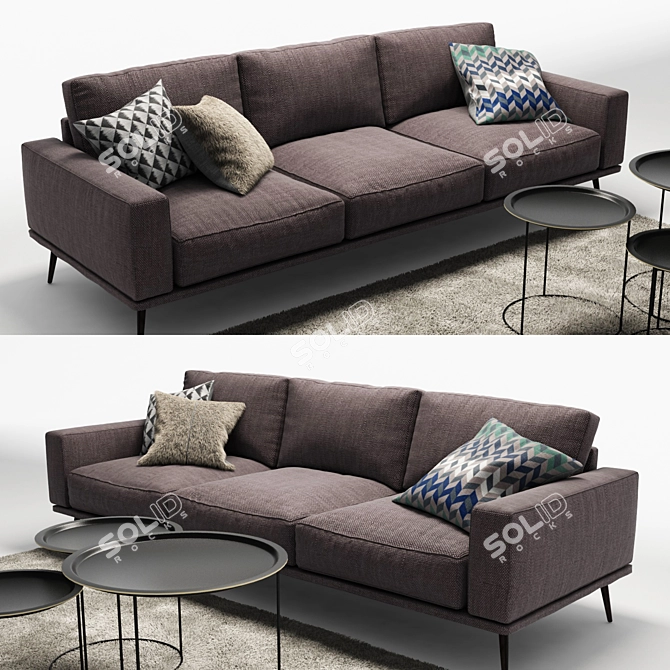 Bo Concept Carlton Sofa 3D model image 2