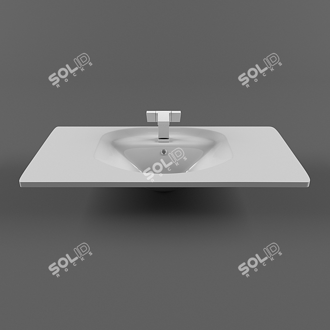 Adjustable Wash Basin 3D model image 2