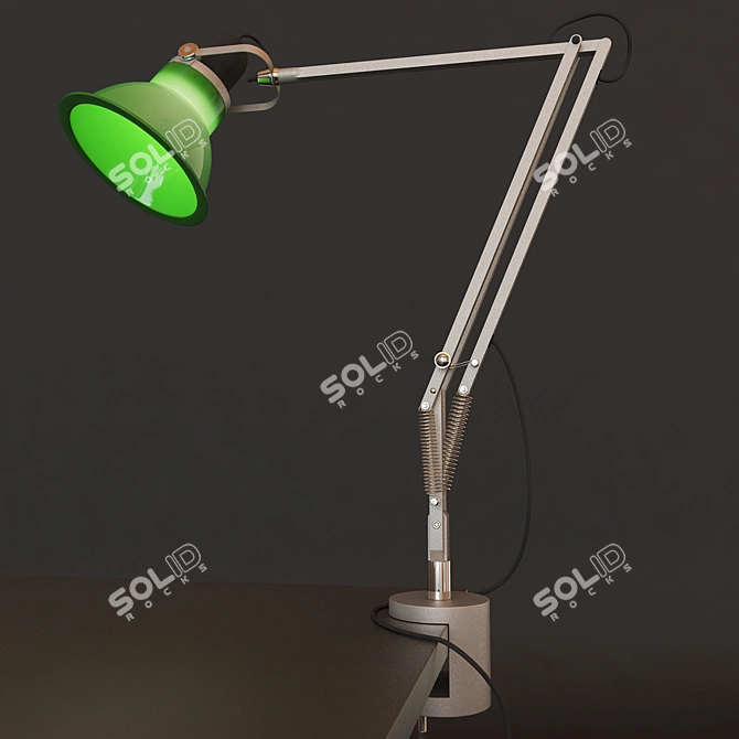 Versatile Clamp Lamp: Anglepoise Type 1228 3D model image 1