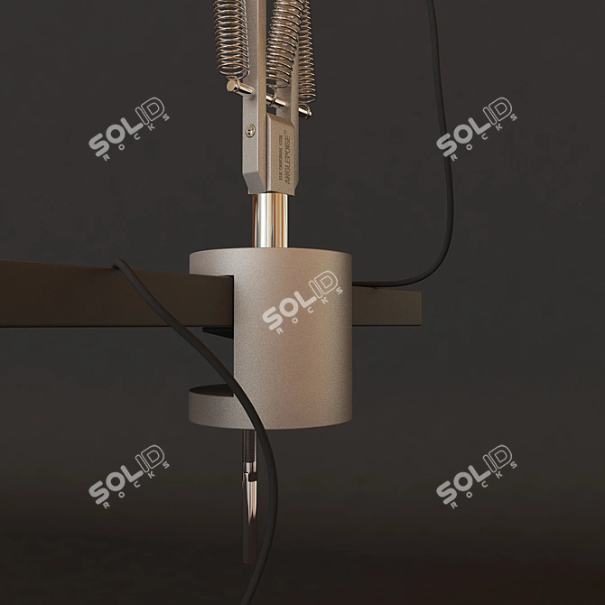 Versatile Clamp Lamp: Anglepoise Type 1228 3D model image 2