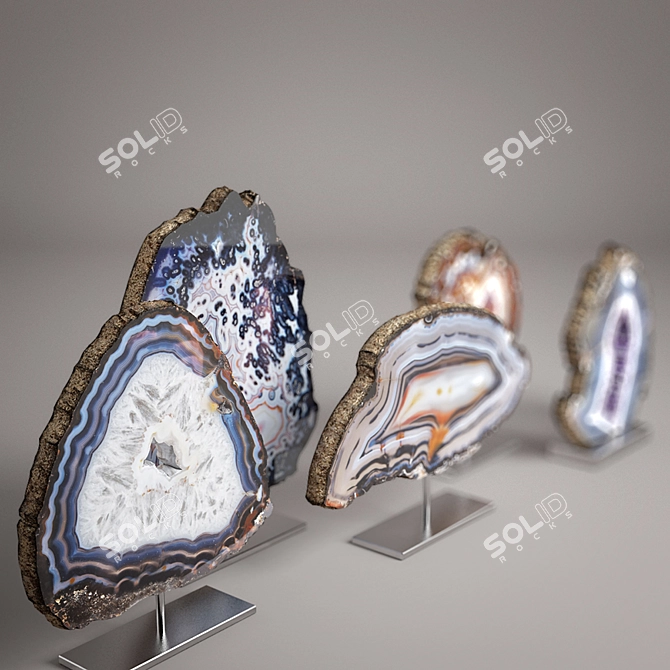 Elegant Agate Home Decor 3D model image 2