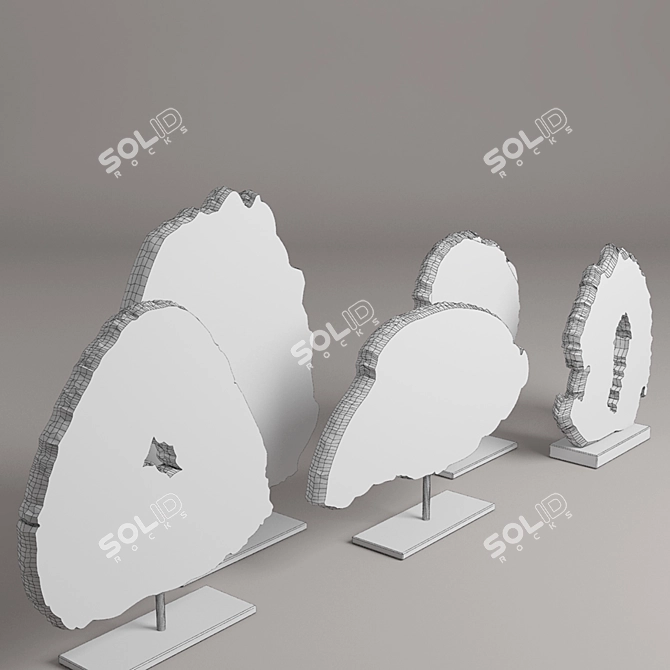 Elegant Agate Home Decor 3D model image 3