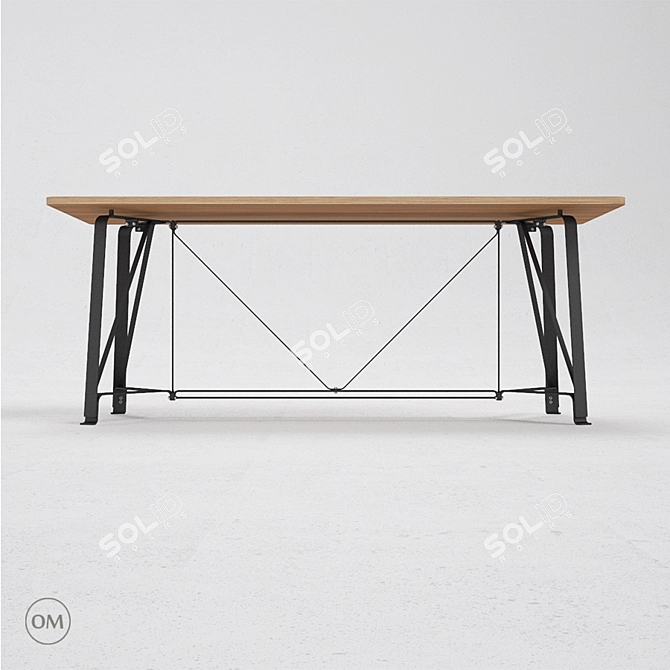 ODESD2 F1 - Sleek Minimalist Bed Frame 3D model image 1